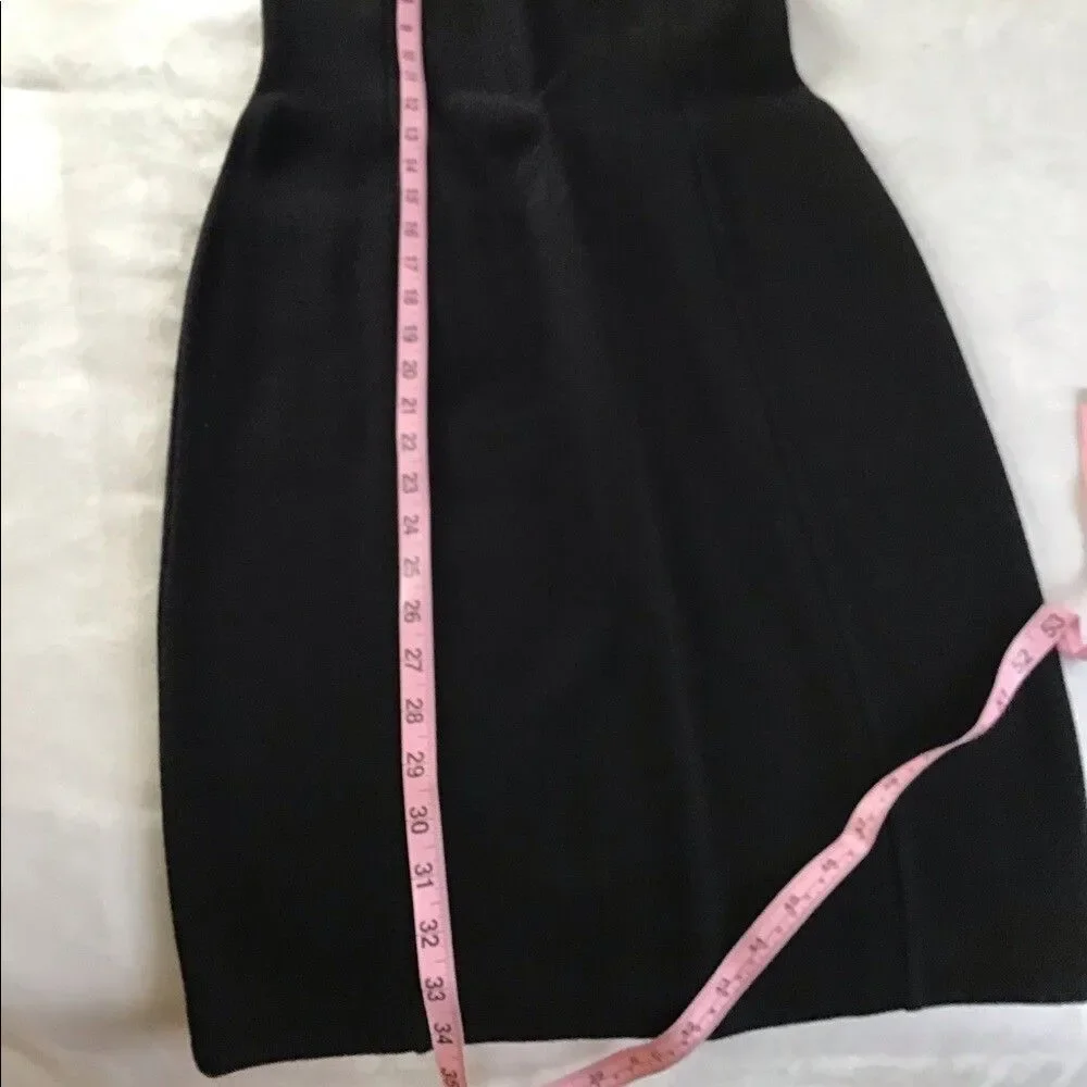 Outlander Studio Gold  Sequence Dress With White Pearls And Black  Bottom size M
